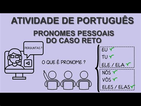 Atividades Pronomes Pessoais 5o Ano EDUCA Descubra O Mundo Do