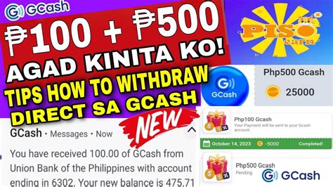 PAANO MAG WITHDRAW SA PISO EARN APP PAYOUT RECEIVE 100 500