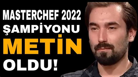 Masterchef Ampiyonu Kim Oldu Met N Ampiyon Masterchef Youtube