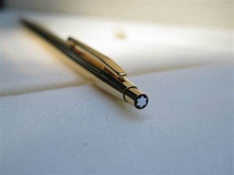 B T Montblanc Noblesse Gold Plated Ballpoint Pen Ti M B T Montblanc