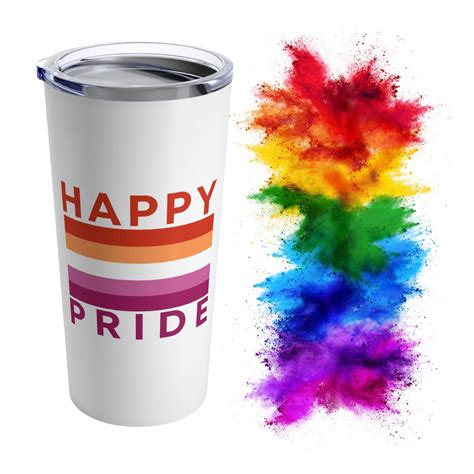 Lesbian Pride Flag Tumbler Oz Pride Tumbler Rainbow Tumbler LGBTQ Lesbian Gay Flag