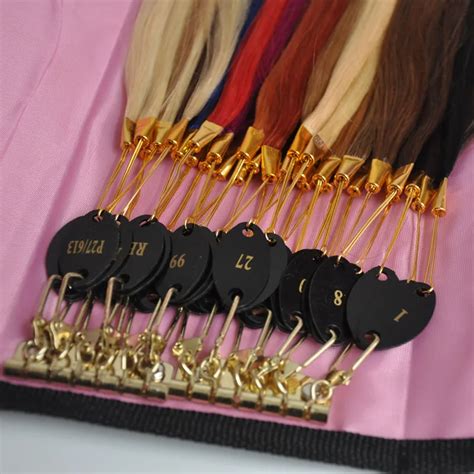 100 Remy Human Hair Color Rings Color Chart Hair Extension Toolshair Accessorycolor Rings