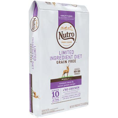 NUTRO Limited Ingredient Diet Adult Dog Grain Free Venison 22LB