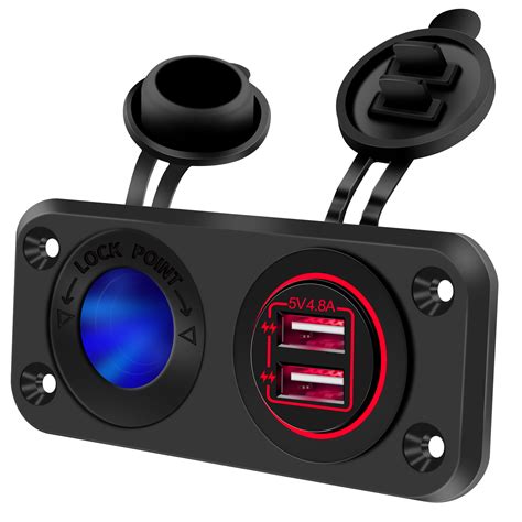 Amomd Dual USB Car Charger Power Base Combination Panel Buy Amomd