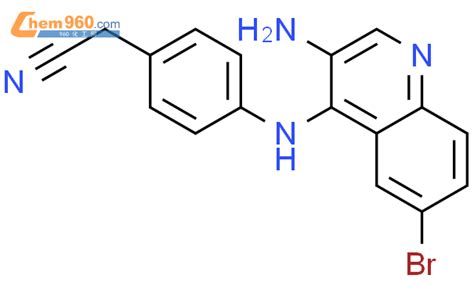 853909 86 1 BENZENEACETONITRILE 4 3 AMINO 6 BROMO 4 QUINOLINYL AMINO