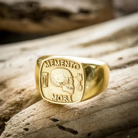 Memento Mori Signet Ring Memento Mori Ring Signet Ring Memento Mori