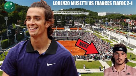 Atp Singolare Roma Italia Lorenzo Musetti Vs Frances Tiafoe