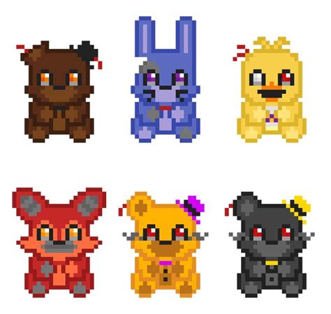 Pixilart - FNaF 4 Nightmare plushies in 2024 | Pixel art pattern, Pixel art templates, Pixel art