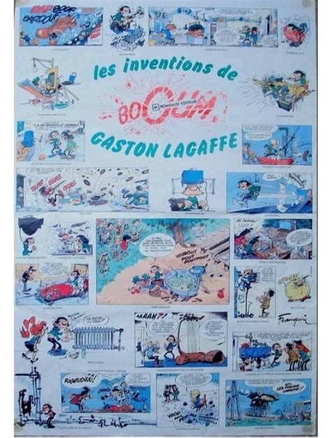 Stock En Bulle Gaston Lagaffe Rombaldi Poster Seul