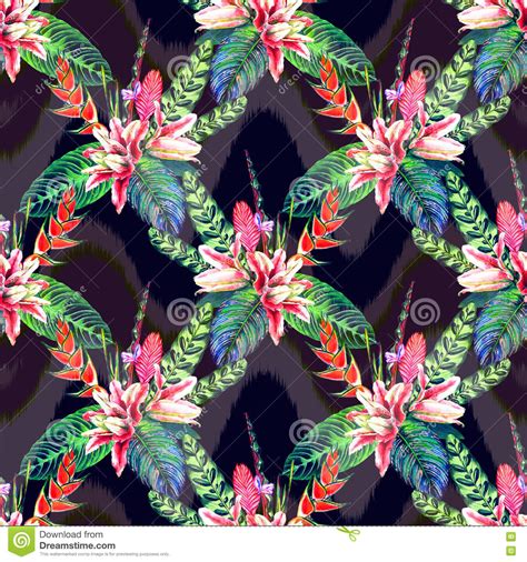 Seamless Tropical Pattern Stock Illustration Illustration Of Garden