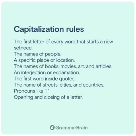 English Capitalization Rules (When to Capitalize, When Not To + Style ... 