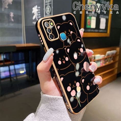 Chenyyka เคสสำหรบ Infinix Smart 5 Hot 10 Lite เคส X657C X657แบบเตมหนาจอมแบตเคสมอถอดไซน