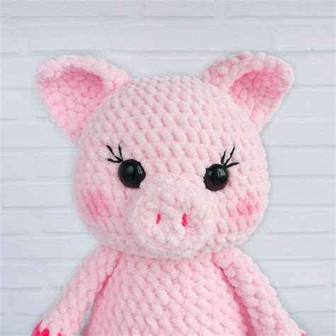 Crochet Pig Pattern Amigurumi Pattern Plush Stuff Pig Toy Etsy