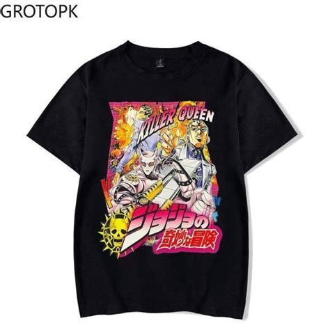 Cotton Hot Japanese Anime Jojo Bizarre Adventure Kira Yoshikage Killer Queen Graphic