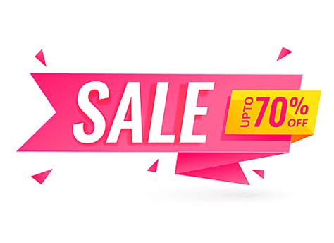 Sale Banner Offer Vector Art PNG Sale Offer Banner Ribbon Hot Sale