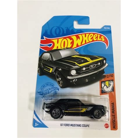 Hot Wheels FORD MUSTANG COUPE Black MUSCLE MANIA SERIES Shopee Malaysia