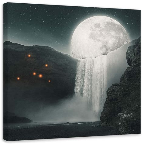 Leinwandbild Mond Wasserfall Zehem Chong Kaufen Home24