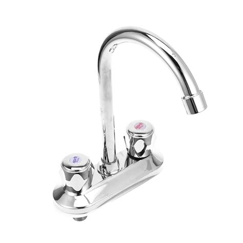 PC Faucet Hot And Cold Water Kitchen Sink Rotary Basin Faucet Dual