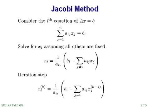 Jacobi Method