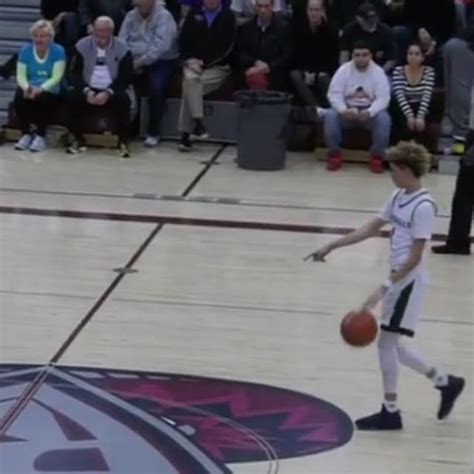 Hs Star Lamelo Ball Casually Calls Half Court Shot Before Sinking It In