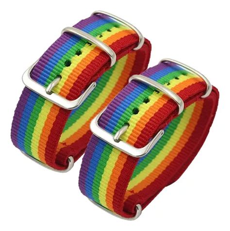 Nuevo Pulseras Lgbt Gay Bisexual Pulseras Arco Iris Meses sin interés