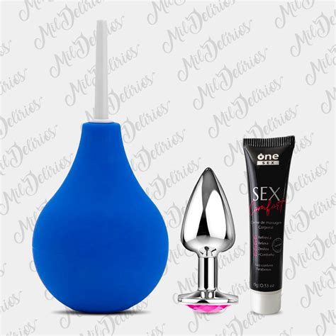 KIT Plug P Gel Dessensibilizante Anal Sex Comfort One Sex Ducha Higiênica Mil Delírios