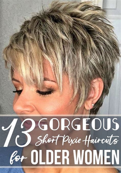 13 Gorgeous Short Pixie Haircuts For Older Women Short Spiked Hair Short Hair Over 60 Short