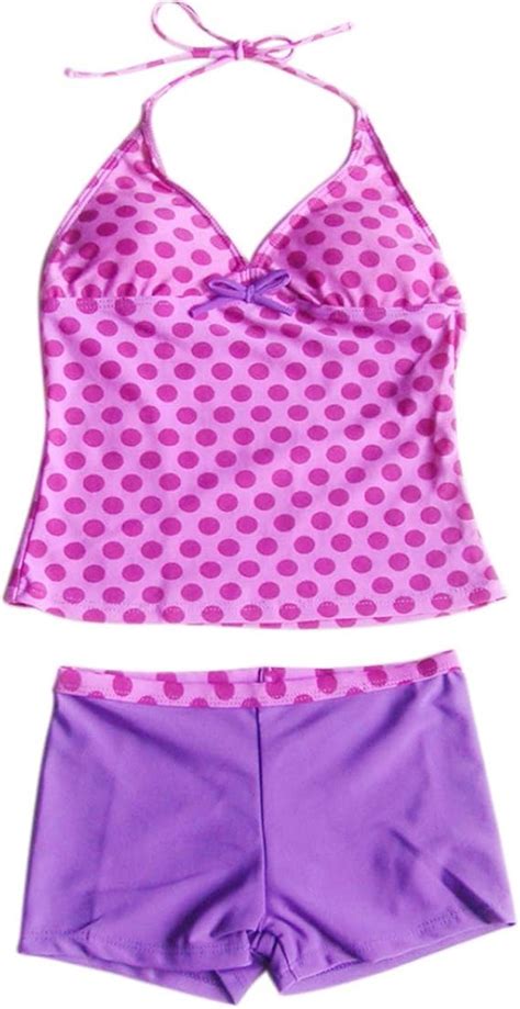 Yizyif Costume Da Bagno Ragazza Bikini Estivi Spiaggia Due Pezzi Top Pantaloncini Da Bagno Set