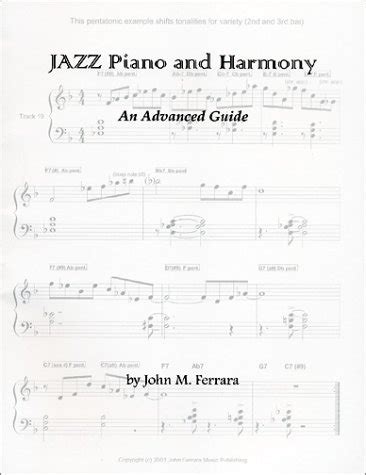 Jazz Piano Harmony An Advanced Guide W Cd Ferrara John M