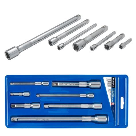 Blue Spot Tools 7pc Mechanics Socket Extension Bar Mixed Set 02075