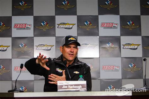 Coach Jim Harbaugh At Indy 500