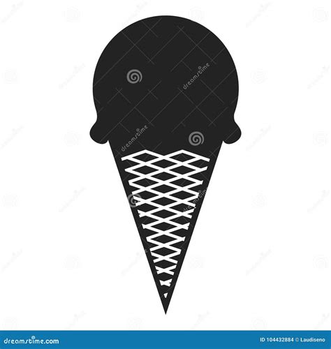 Ice cream cone stock vector. Illustration of dessert - 104432884