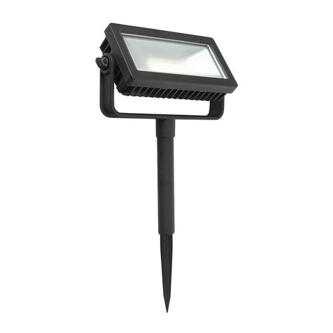 Hampton Bay Low Voltage Black Outdoor Integrated Led Landscape Flood Light With 3 Levels Of