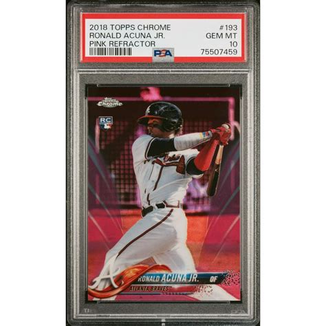 Sales Onlineshop Ronald Acuna PSA 10 Rookie Card Topps Living