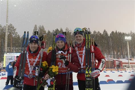 Estadio Final Ix Del Mundial Ibu Bmw Del Biathlon Fotograf A