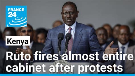 Kenyan President Fires Almost Entire Cabinet After Weeks Of Deadly Protests