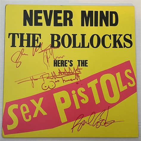 SIGNED SEX PISTOLS Johnny Rotten Steve Jones Cook Matlock Nmtb Vinyl Album Rare EUR 1 194 09