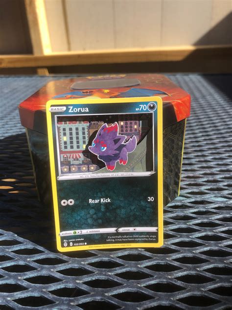 3D Zorua Pokemon Card - Etsy