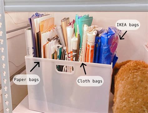 Infinitidy How To Organise Paper Bags And Reusable Shopping Bags