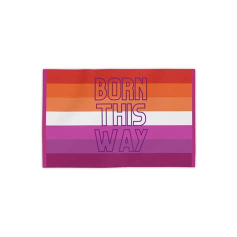 LGBTQ Born This Way Lesbian Beach Towel Etsy