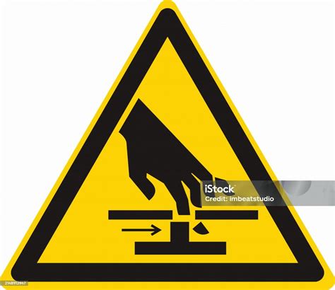 Iso 7010 Safety Warning Sign Marking Label Standards Cutting Of Hand