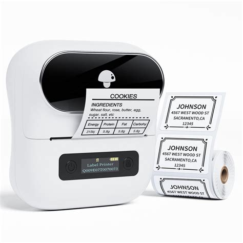 Commercial Barcode Printer Mini Sticker Bluetooth Thermal Label Printe ...