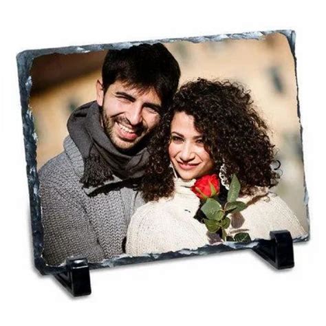 White Plain Sublimation Stone Photo Frame Sh Size X Cm At Rs