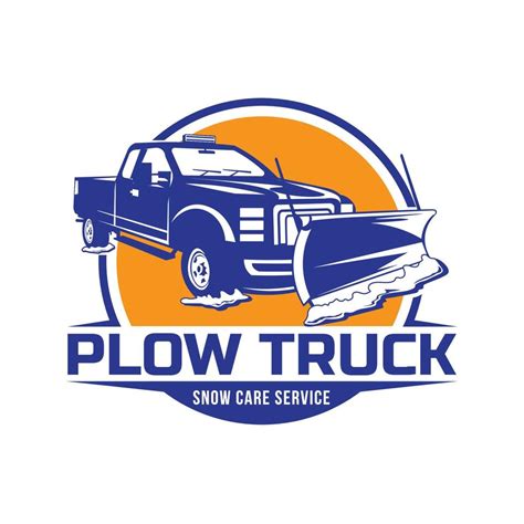 Plow truck badge design logo, good for snow plow truck business company ...