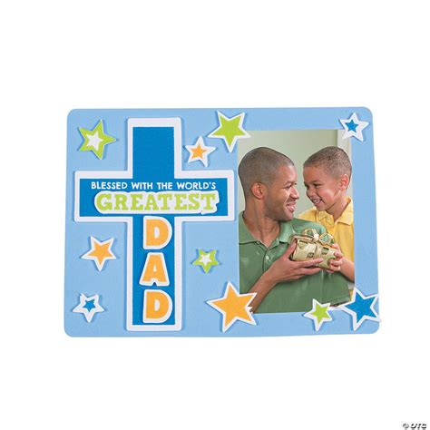 Religious Father‘s Day Picture Frame Magnet Craft Kit Makes 12