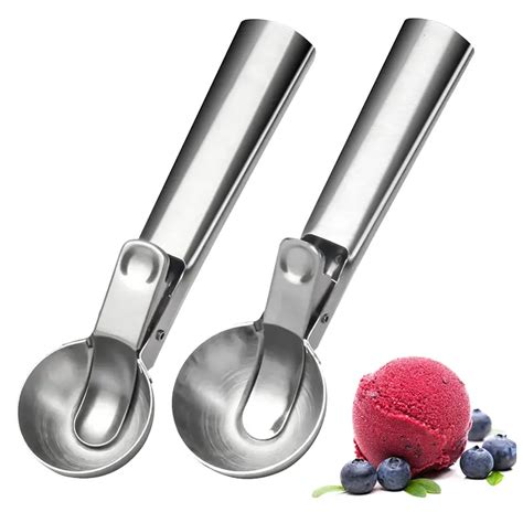 Ice Cream Scoop Trigger Stainless Steel Ice Cream Scooper Temu