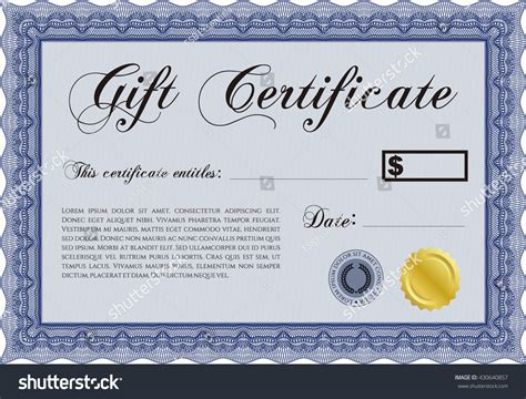 Plantilla De Certificado De Regalo Con Vector De Stock Libre De