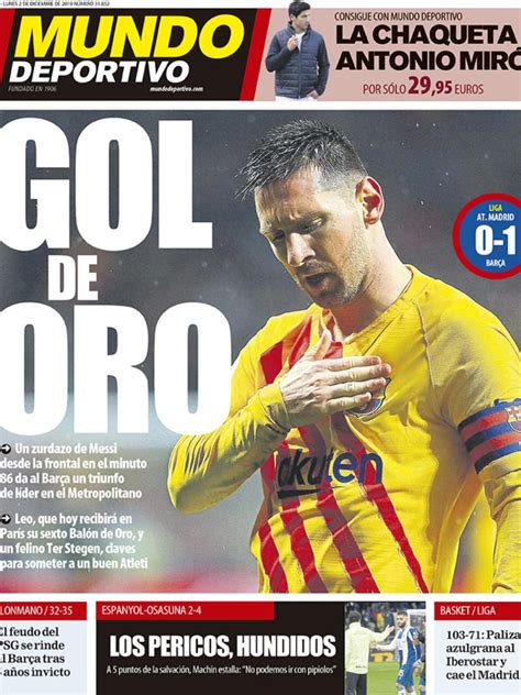 La Portada Del Diario Mundo Deportivo 02122019