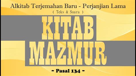 Mazmur Alkitab Teks Dan Suara Youtube