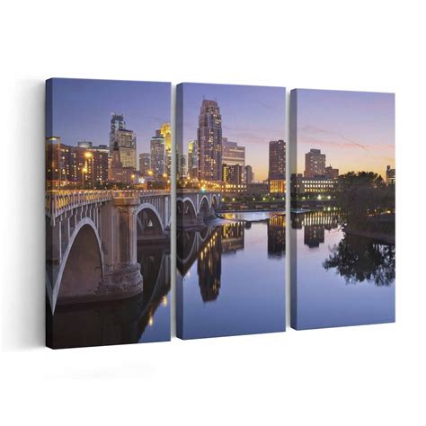 Minneapolis Skyline Canvas Print Minneapolis Skyline Wall Art ...